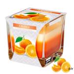 Świeca zapachowa POMARAŃCZA trójkolorowa  32h