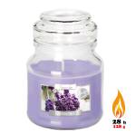 BISPOL świeca zapachowa w szkle słoik Lawenda 28h