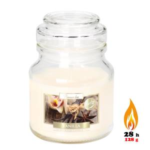 BISPOL świeca zapachowa w szkle słoik WANILIAa 28h