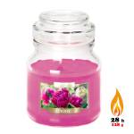 BISPOL świeca zapachowa w szkle słoik PIWONIA 28h 