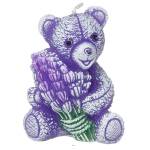 Świeca zapachowa  Lovely Lavender  Mini Miś 7,5 cm