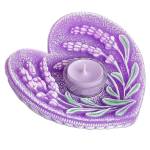 Świeca zapachowa Lampion Lavender  Serce Świecznik