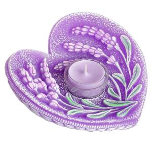 Świeca zapachowa Lampion Lavender  Serce Świecznik