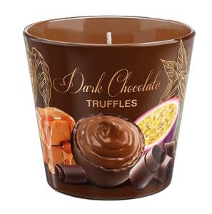Świeca zapachowa w szklec  Chocolate Pradise Dark Truffles 30 h 
