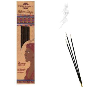 Kadzidełka WHITE SAGE BIAŁA SZAŁWIA 15g ORGANICZNE   10 szt