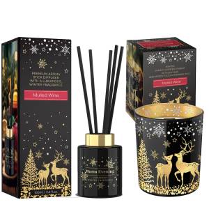 Świąteczny Zestaw Świeca + Dyfuzor Warm Evening Grzane Wino Bartek Grzane Wino