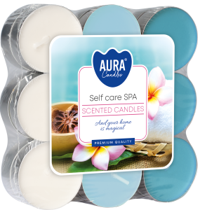 ŚWIECE ZAPACHOWE TEALIGHTY Podgrzewacze zapachowe 4H 6SZT. SELF CARE SPA