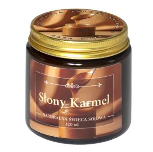 SŁONY KARMEL Świeca zapachowa sojowa 120 ml 