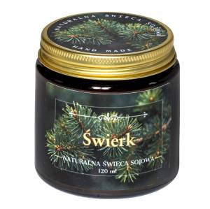 ŚWIERK  Świeca zapachowa sojowa 120 ml 