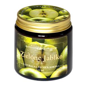 ZIELONE JABŁKO Świeca zapachowa sojowa 120 ml 