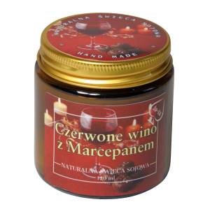 CZERWONE WINO z MERCEPANEM Świeca zapachowa sojowa 120 ml