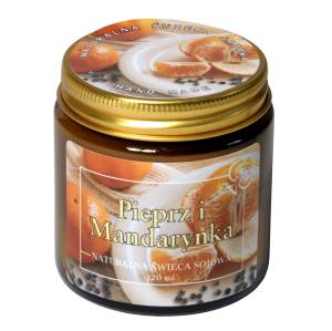 PIEPRZ i MANDARYNKA Świeca zapachowa sojowa 120 ml