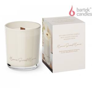 HOME SWEET HOME Świeca zapachowa , drewniany knot 45h 240g 