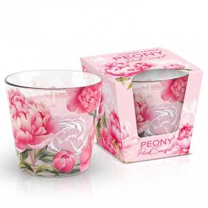 Świeca zapachowa w szkle Peony Pink Sunset 115 g Bartek Candles