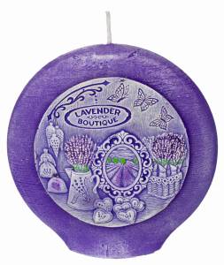 Świeca na Prezent zapachowa LAVENDER   DYSK HIT  