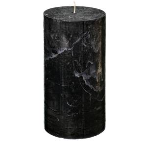  Świeca Świece Rustic Walec czarny  11,5 cm