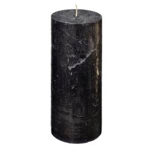  Świeca Świece Rustic Walec czarny  15 cm