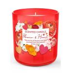 FLOWER & HEARTS  ŚWIECA ZAPACHOWA , BAWEŁNIANY KNOT