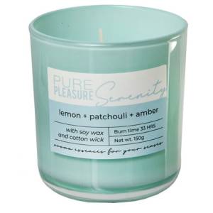 SERENITY  ŚWIECA ZAPACHOWA , BAWEŁNIANY KNOT, SOJOWY WOSK  